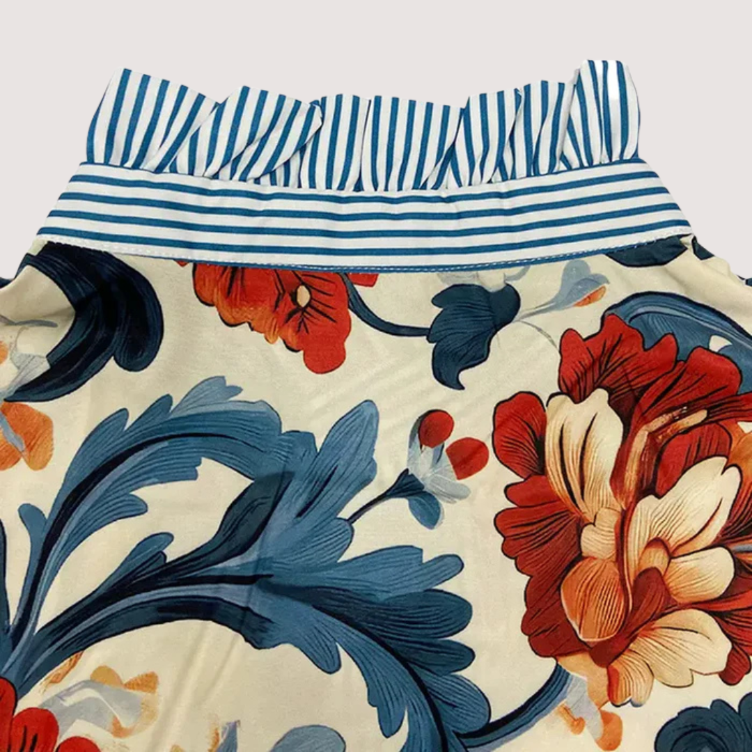 Irinia™ | Stilvolle Langarmbluse mit einzigartigem Print
