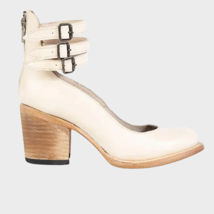 Cindy – Schuhe mit Absatz und Schnallenriemen
