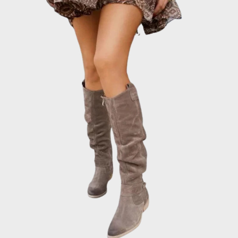 Hind – Kniehohe Stiefel mit Schnalle