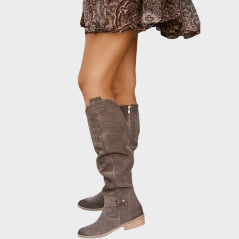 Hind – Kniehohe Stiefel mit Schnalle