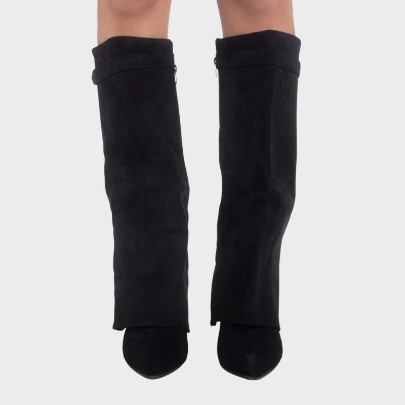 Maryse – Kniehohe Stiefel mit verstecktem Absatz