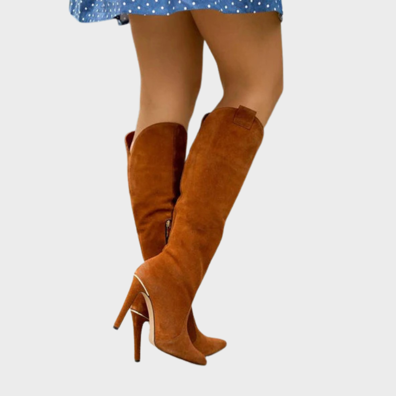 Lina – Moderne kniehohe Stiefel
