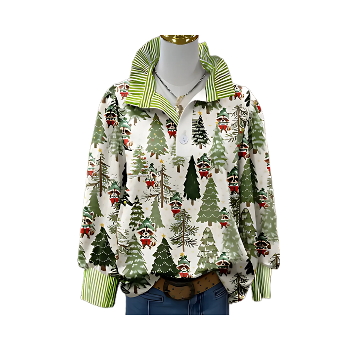 Irinia™ | Stilvolle Langarmbluse mit einzigartigem Print
