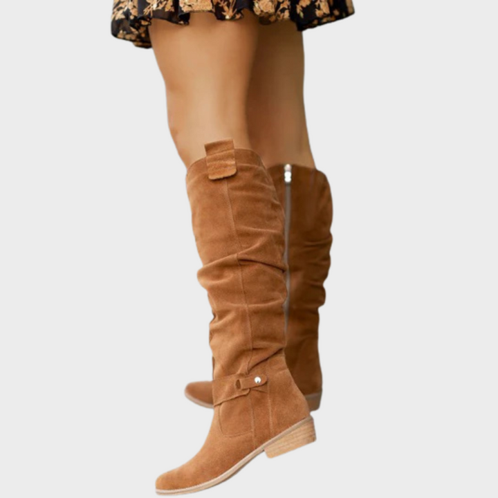 Hind – Kniehohe Stiefel mit Schnalle