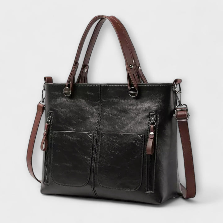 Nora. - Elegante Lederhandtasche