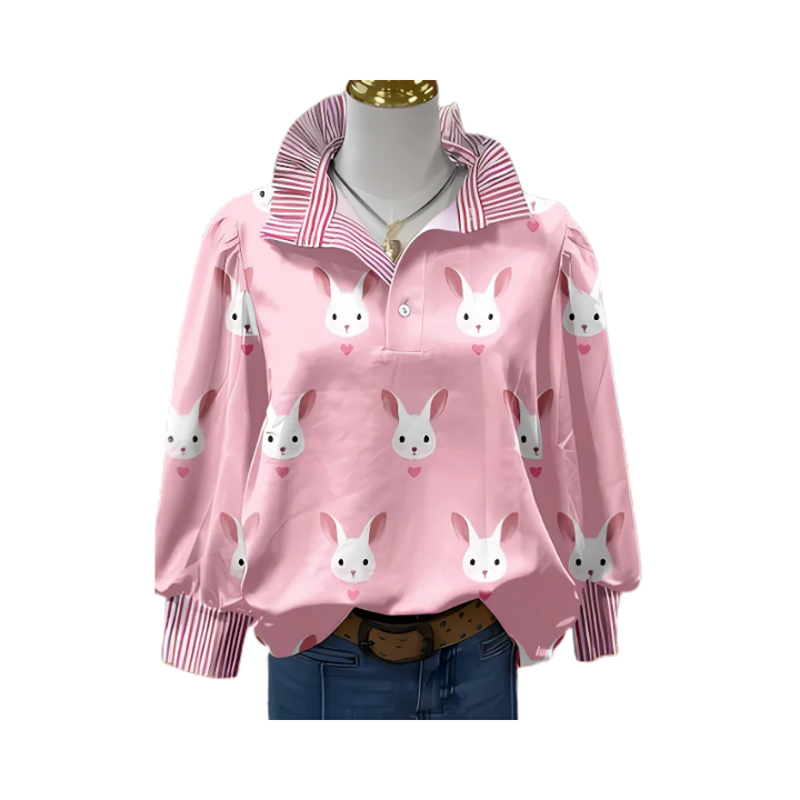 Irinia™ | Stilvolle Langarmbluse mit einzigartigem Print