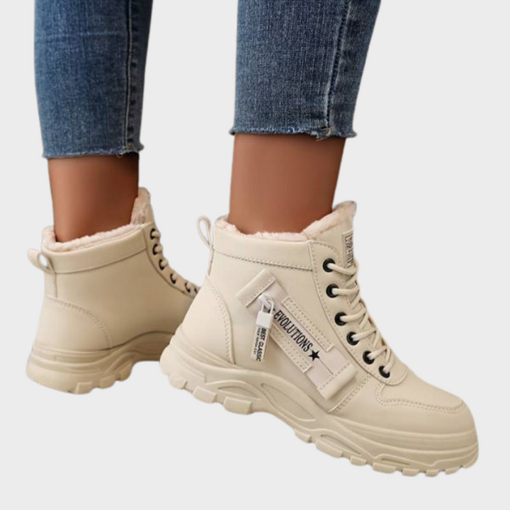 Xena – Chunky High-Top-Stiefel mit Reißverschluss