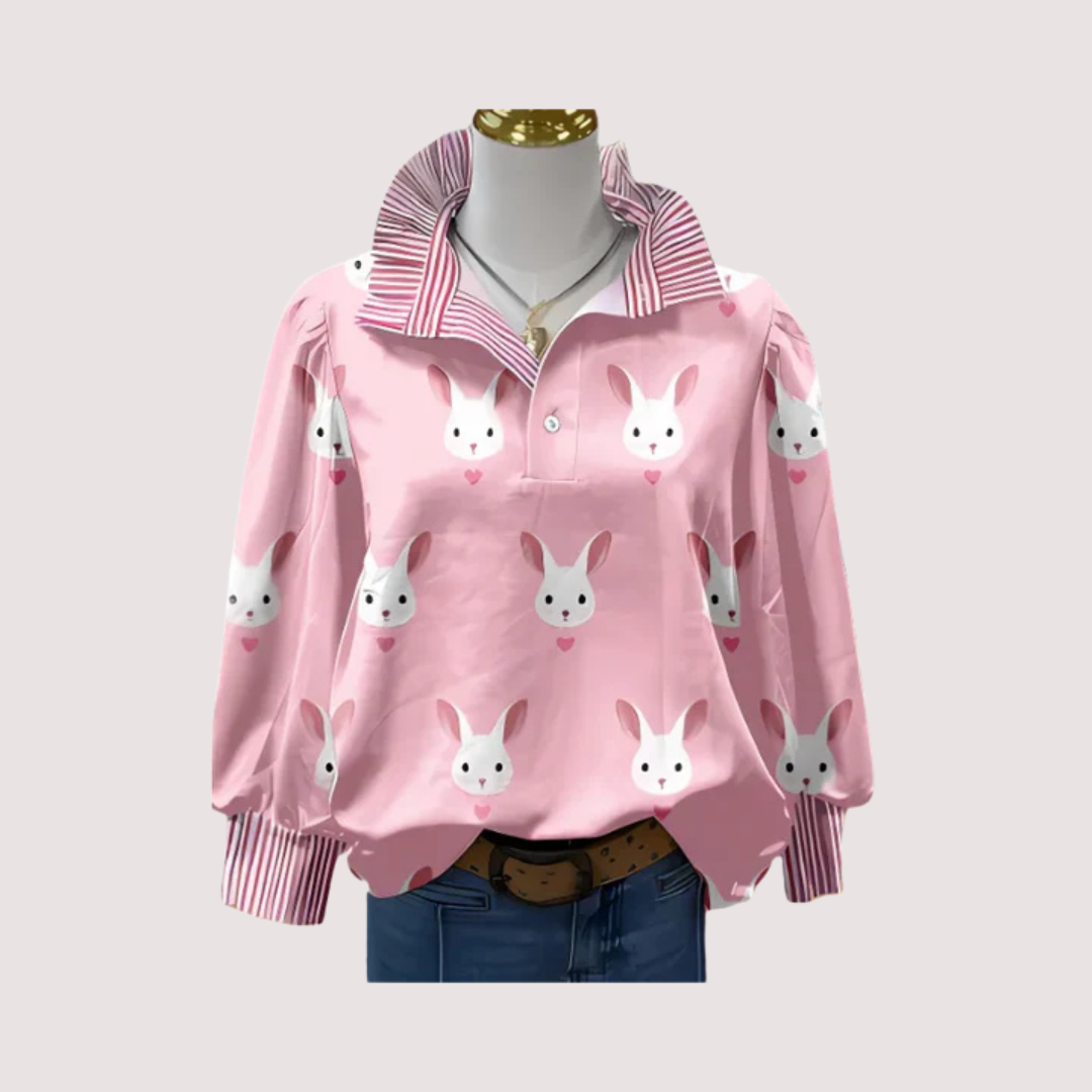 Irinia™ | Stilvolle Langarmbluse mit einzigartigem Print