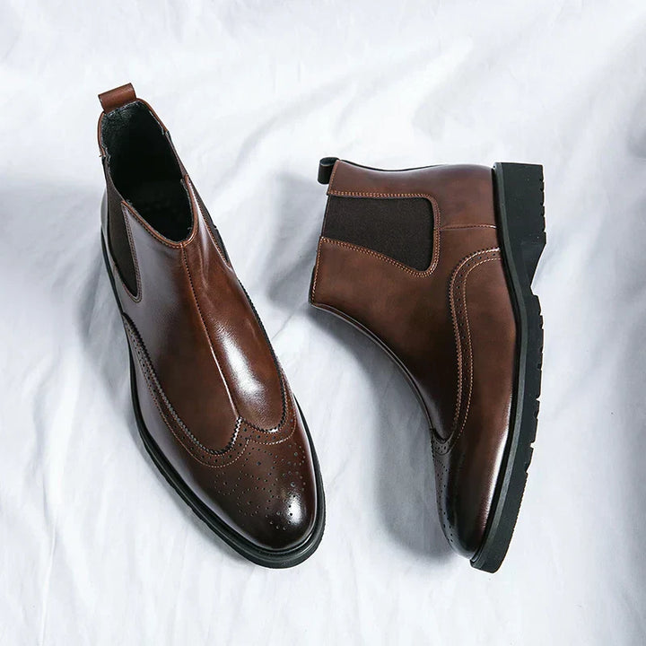Dwight | Leder Chelsea-Stiefel