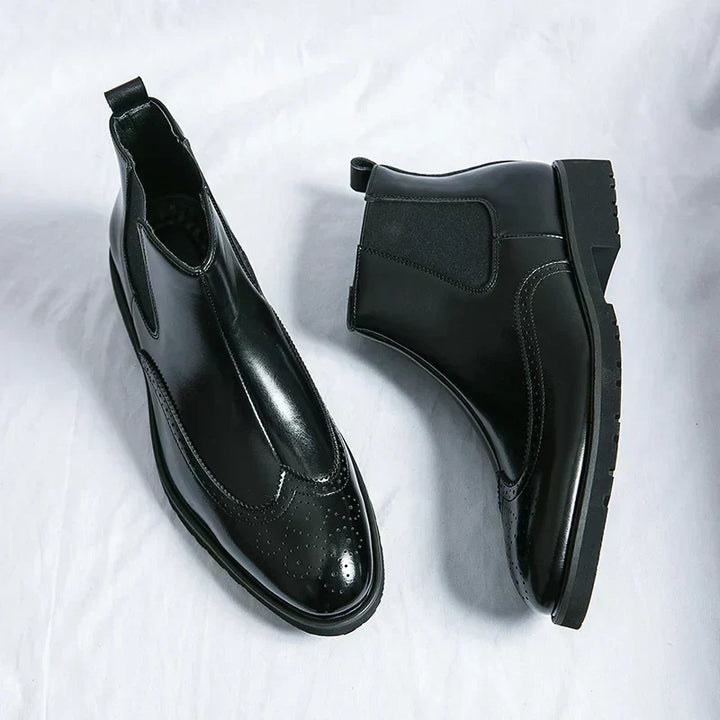 Dwight | Leder Chelsea-Stiefel