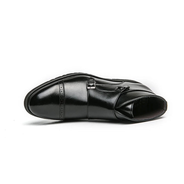 Parker | Leder Doppel-Monk-strap Stiefel