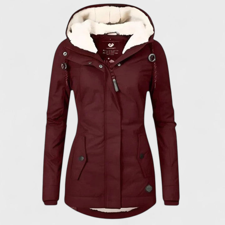 Alizette – Warme & Wasserdichte Damenjacke mit Kapuze