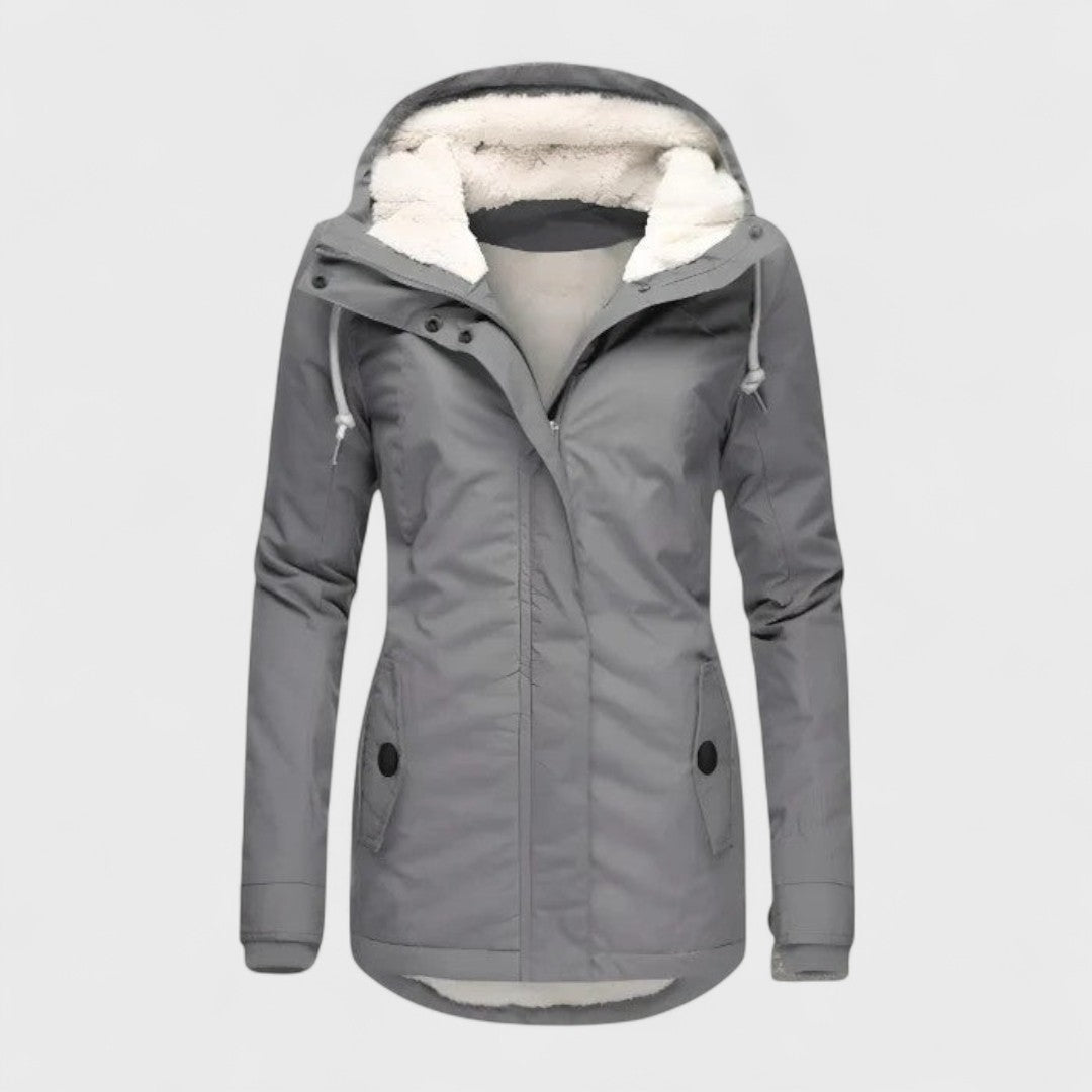 Alizette – Warme & Wasserdichte Damenjacke mit Kapuze