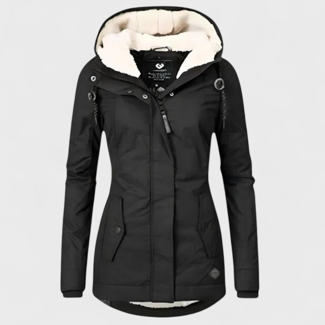 Alizette – Warme & Wasserdichte Damenjacke mit Kapuze