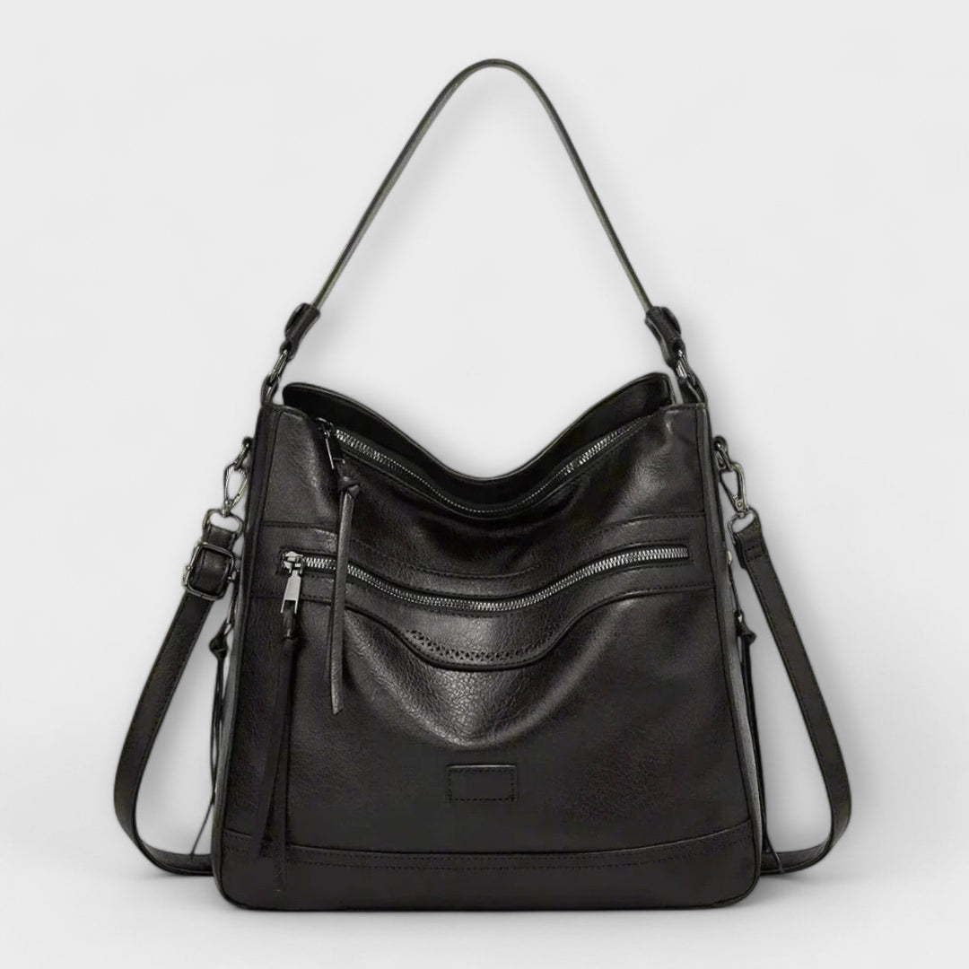 Nora. - Klassische Retro Schultertasche