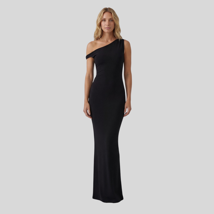 Damen Abend-Maxikleid | One-Shoulder-Design, Figurbetonter Schnitt, Bodenlange Silhouette & Moderner Festlicher Stil
