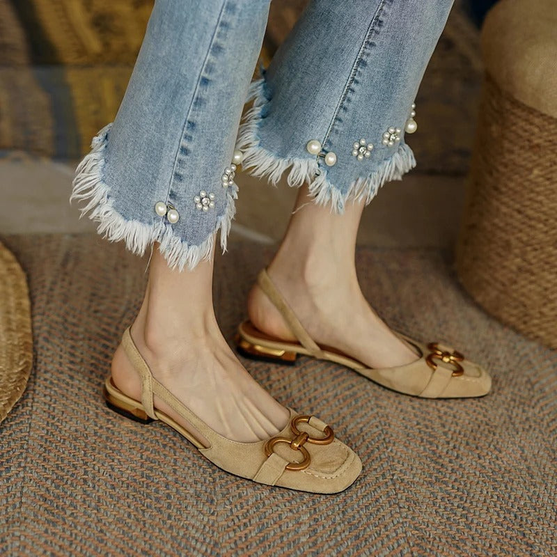 Damen - Elegante Vintage-Sandalen - Bequeme und stilvolle Schuhe für jeden Anlass