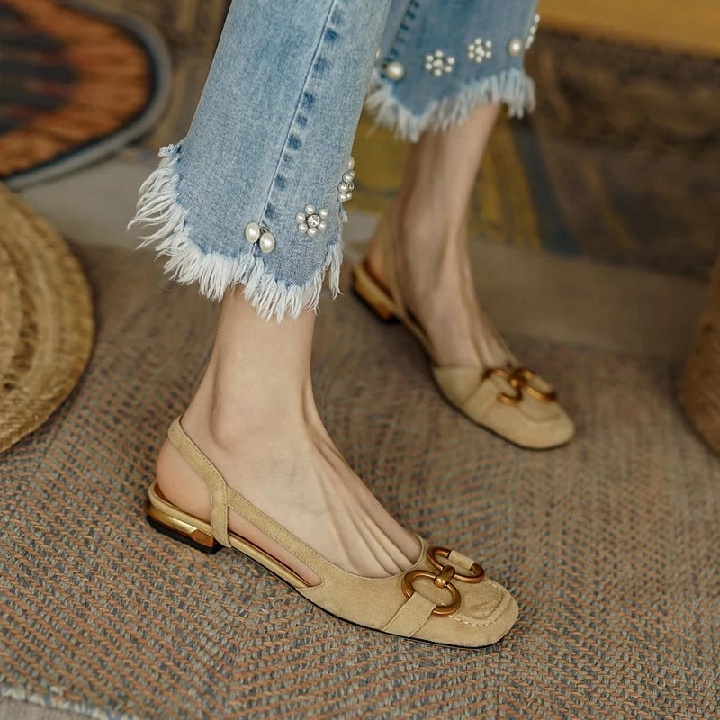 Damen - Elegante Vintage-Sandalen - Bequeme und stilvolle Schuhe für jeden Anlass