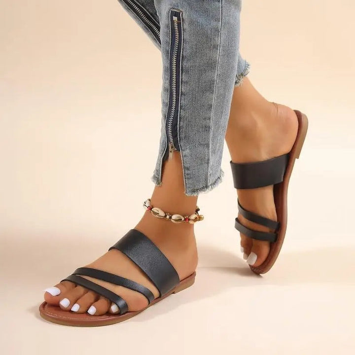 Damen - Bequeme Sandalen - Atmungsaktives Material - Ideal für Alltag und Freizeit