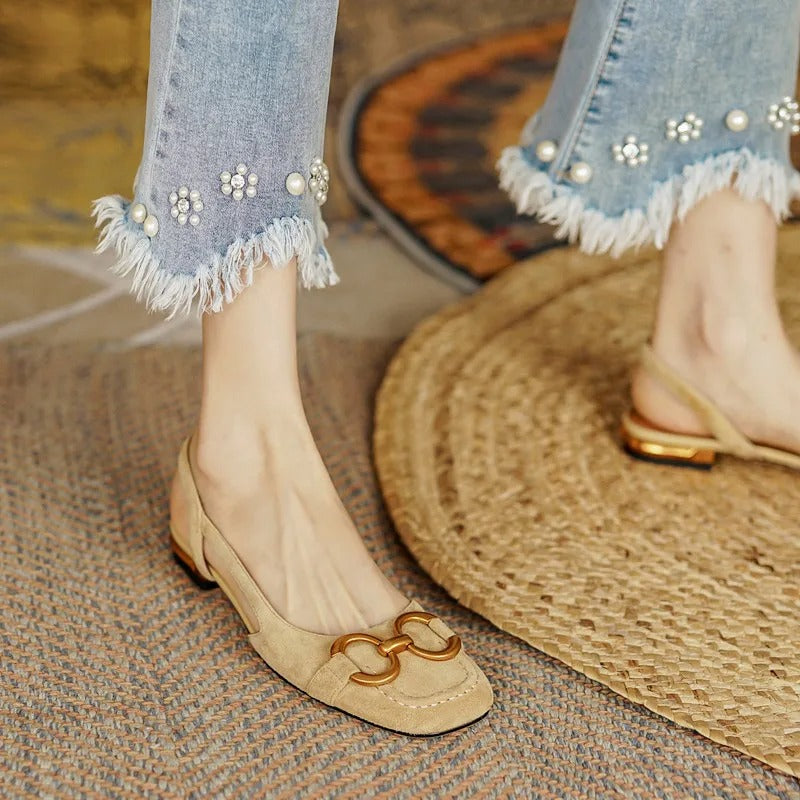 Damen - Elegante Vintage-Sandalen - Bequeme und stilvolle Schuhe für jeden Anlass