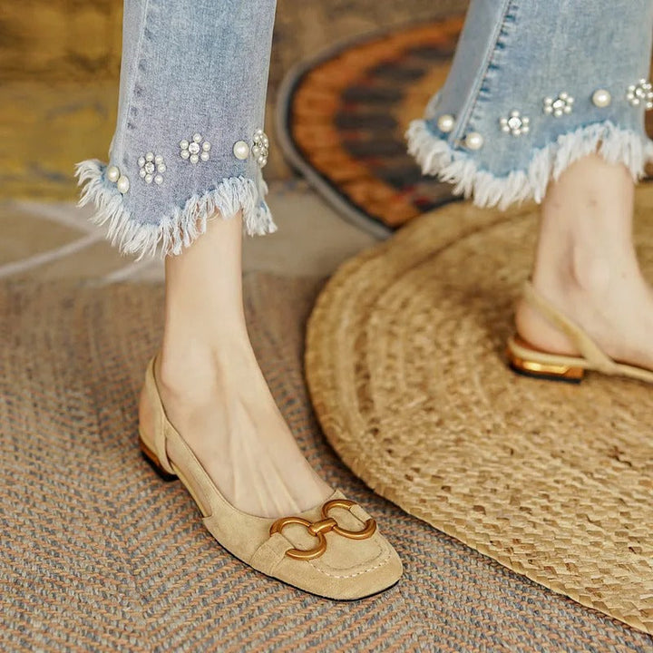 Damen - Elegante Vintage-Sandalen - Bequeme und stilvolle Schuhe für jeden Anlass