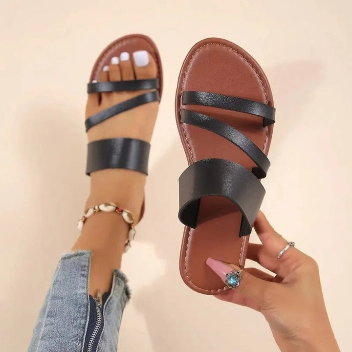 Damen - Bequeme Sandalen - Atmungsaktives Material - Ideal für Alltag und Freizeit
