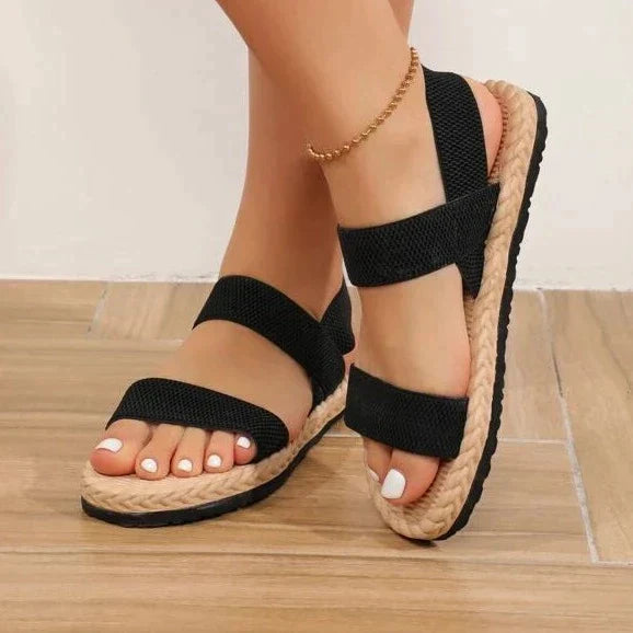 Mary Jane | Damen Flache Sandalen – Stossdämpfung, Anpassungsfähig & Stilvoll