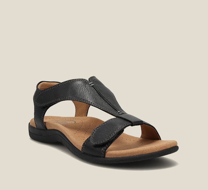 Damen Italienische Sandalen – Memory-Schaum, T-Riemen & Atmungsaktiv