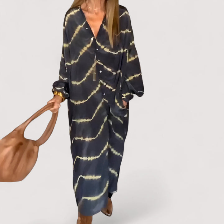 Maren™ | Gestreiftes Maxikleid