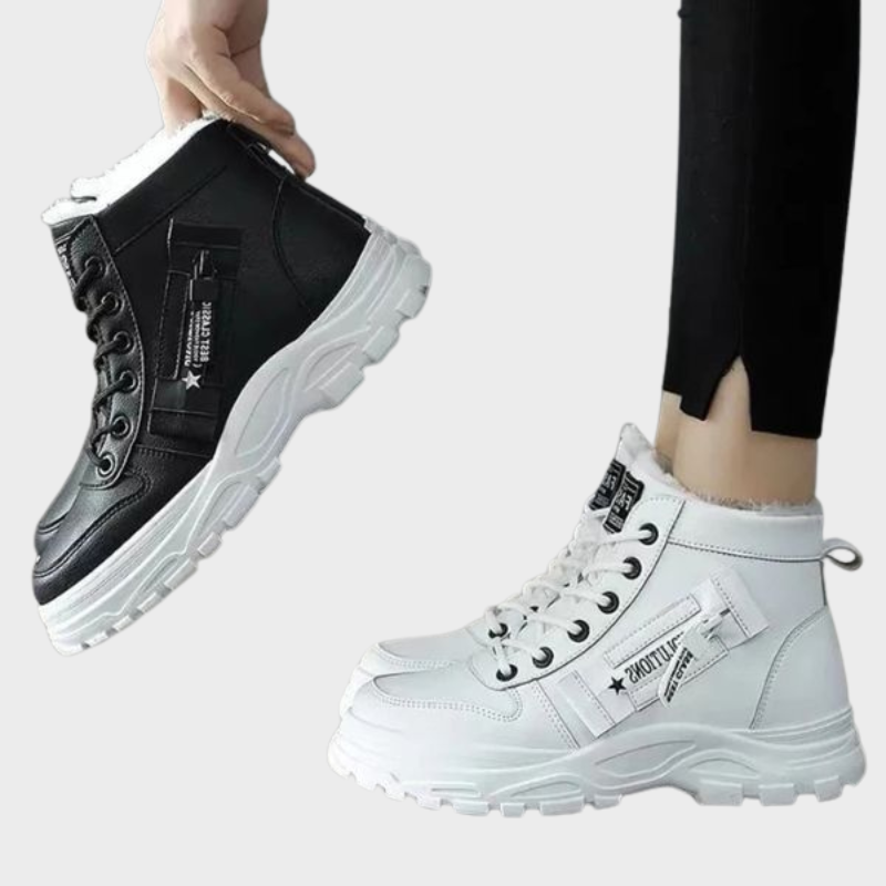 Xena – Chunky High-Top-Stiefel mit Reißverschluss