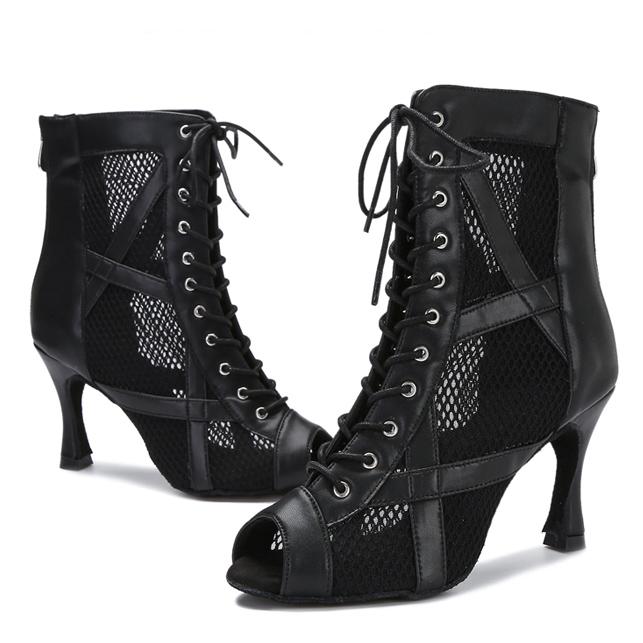 Damen Jazz & Salsa Tanzschuhe – 7,5 cm Absatz, Kunstleder & Stilvoll