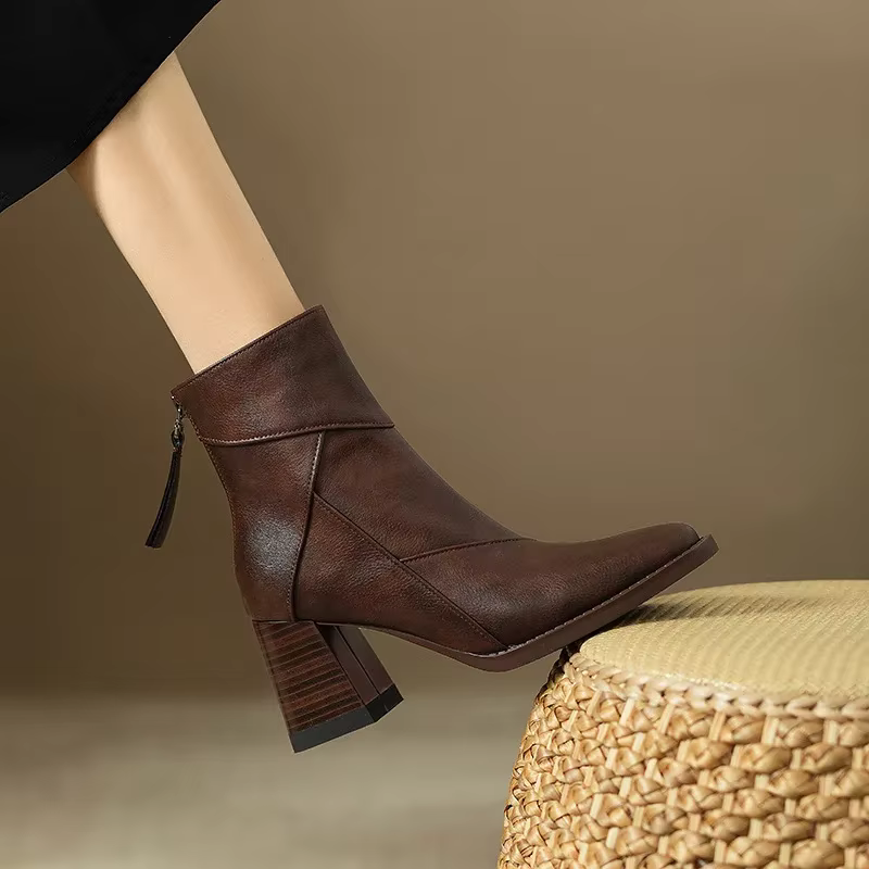 Damen Stiefel mit Absatz – Wasserdicht, Rutschfest & Orthopädisch Komfortabel