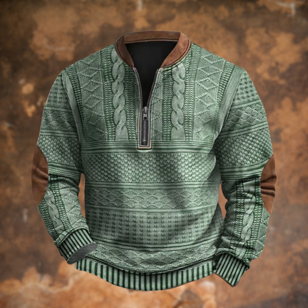 Louis | Pullover mit Reißverschluss-Detail