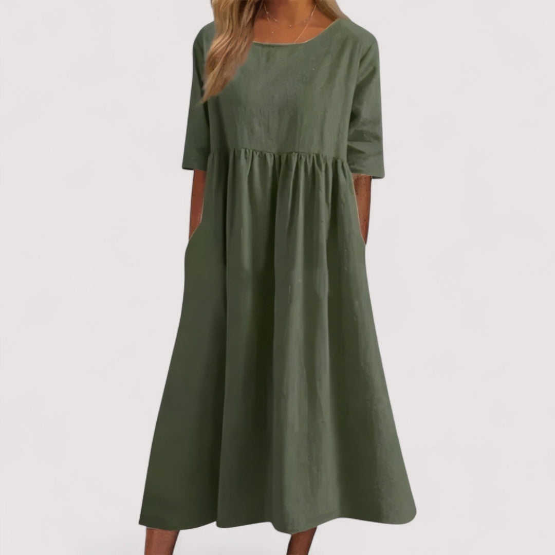 Selina™ | Schmeichelhaftes Baumwollkleid