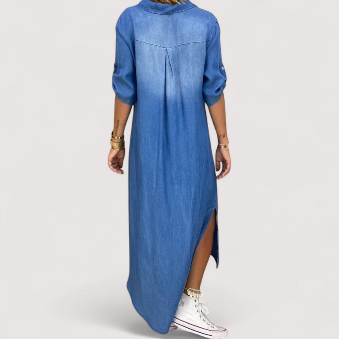 Zava™ | Langes Kleid im Jeans-Look