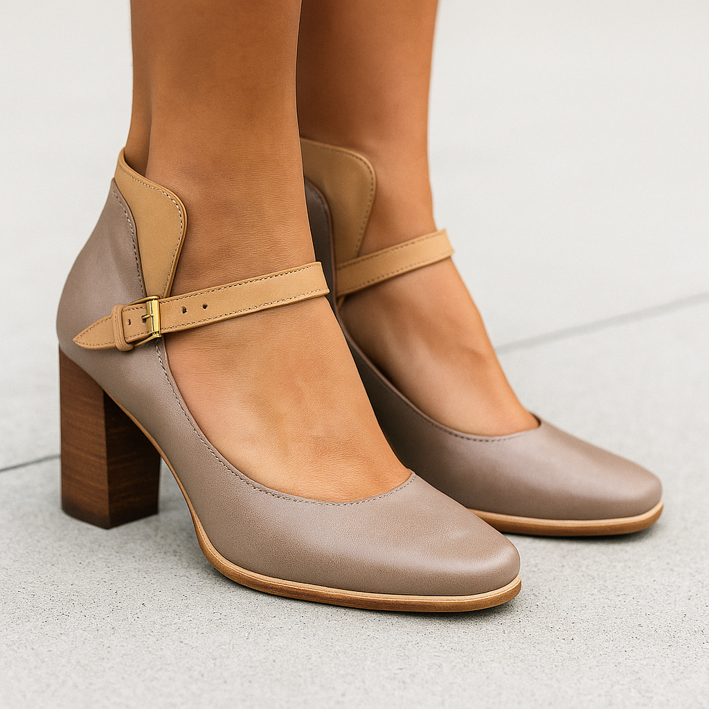 Celina | Damen Blockabsatz-Sandaletten – Eleganter Riemen, Stabil & Komfortabel
