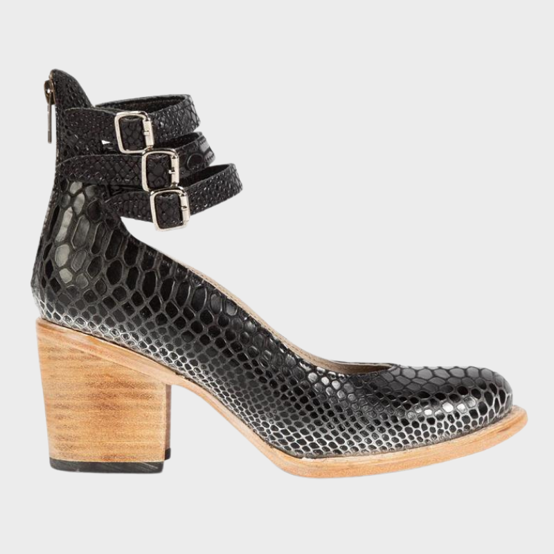 Cindy – Schuhe mit Absatz und Schnallenriemen
