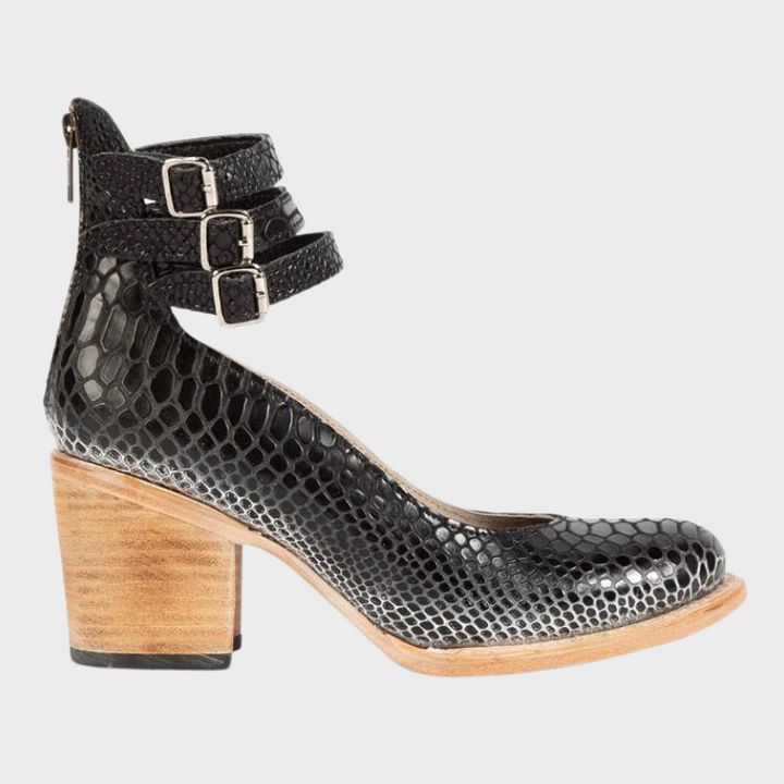 Cindy – Schuhe mit Absatz und Schnallenriemen