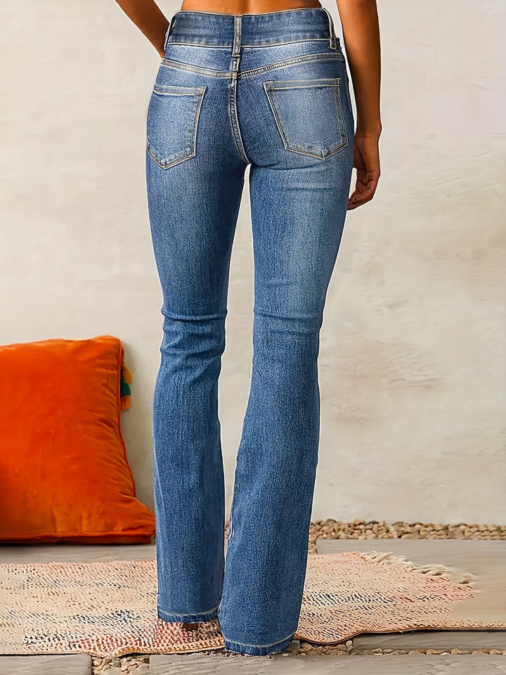 Lydia | Damen High-Waist Schlagjeans