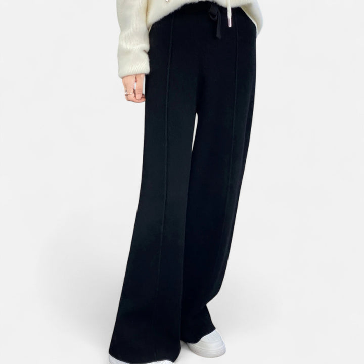 Daniela | Damen Klassische Wollhose mit Lockere Passform