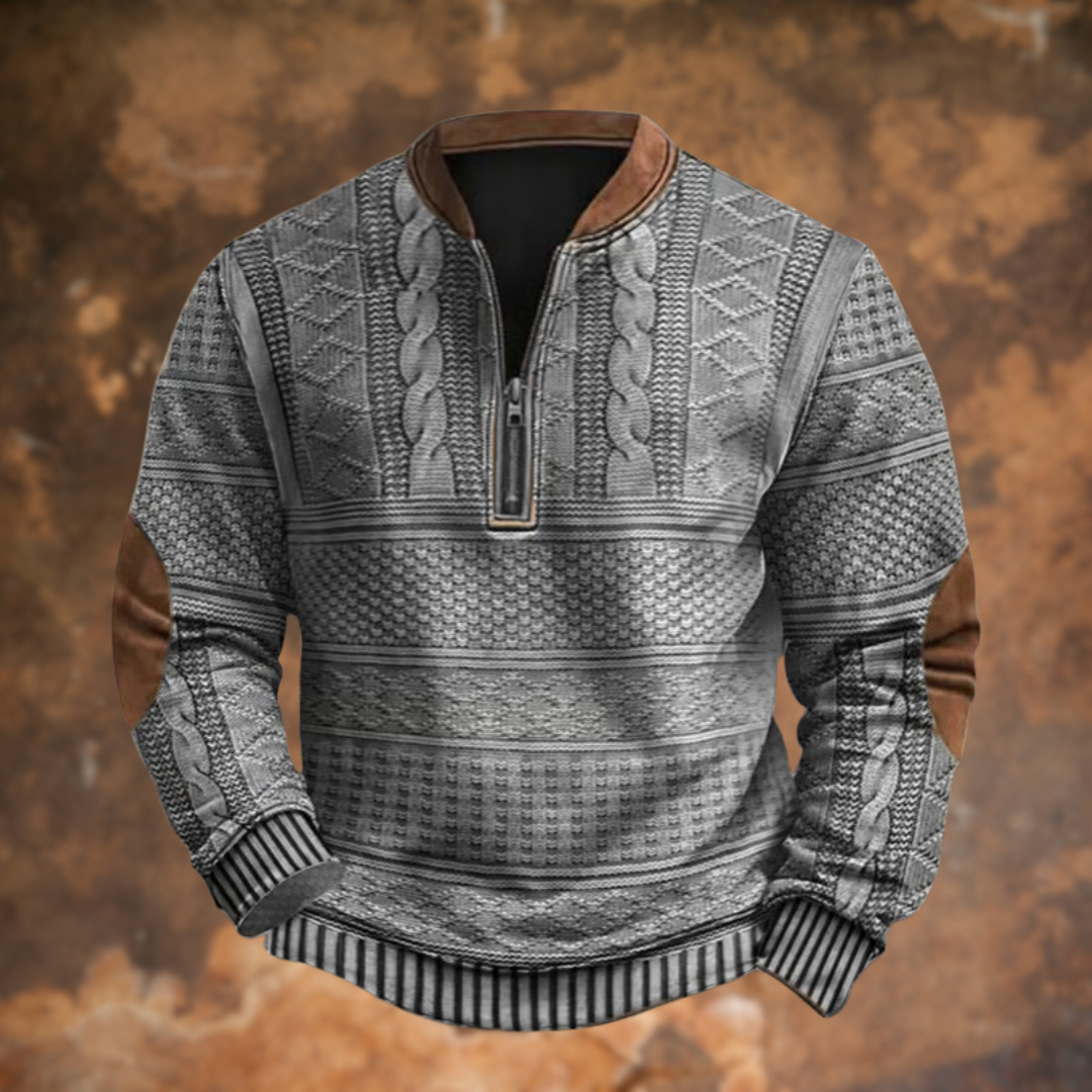 Louis | Pullover mit Reißverschluss-Detail