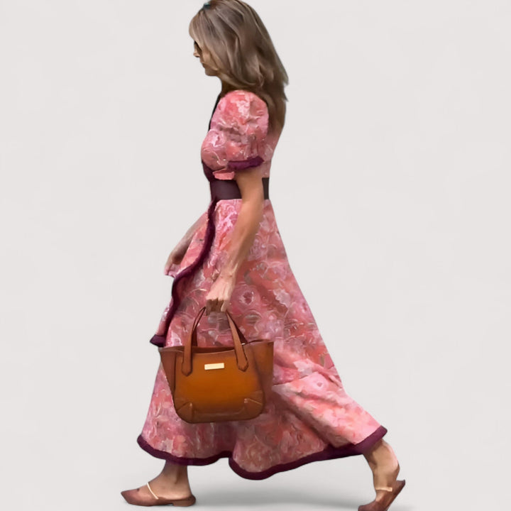 Sif™ | Elegantes Rosa Maxikleid