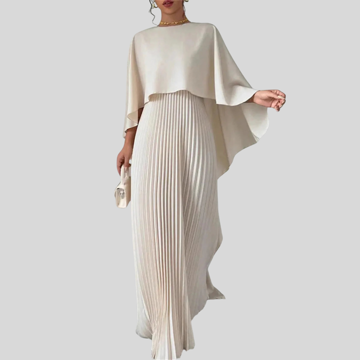 Damen Maxi-Kleid – Fledermausärmel, Fliessend & Vielseitig Elegant