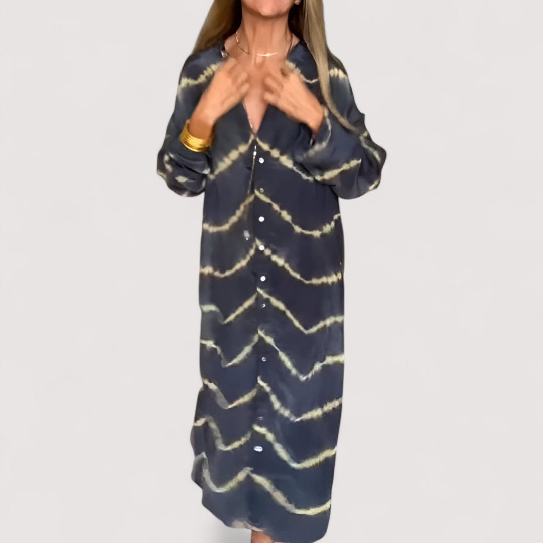 Maren™ | Gestreiftes Maxikleid
