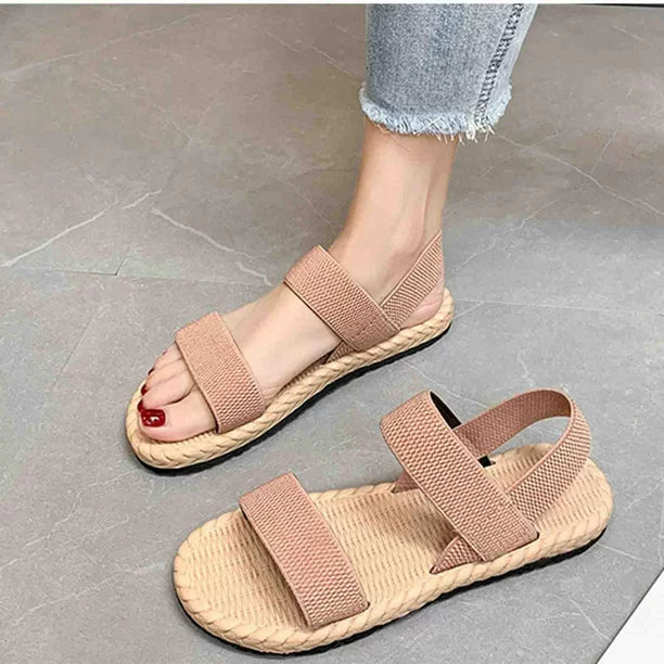 Mary Jane | Damen Flache Sandalen – Stossdämpfung, Anpassungsfähig & Stilvoll