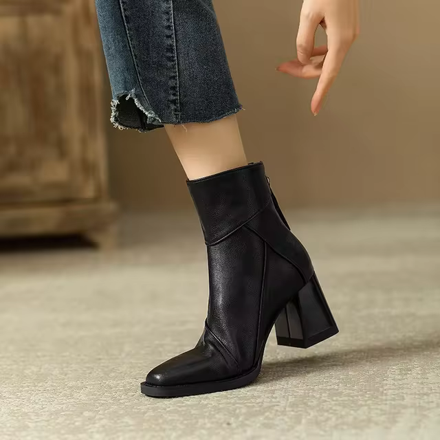 Damen Stiefel mit Absatz – Wasserdicht, Rutschfest & Orthopädisch Komfortabel
