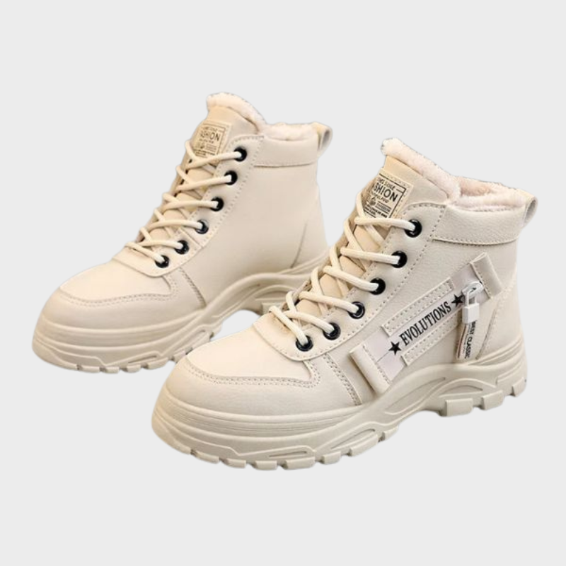 Xena – Chunky High-Top-Stiefel mit Reißverschluss