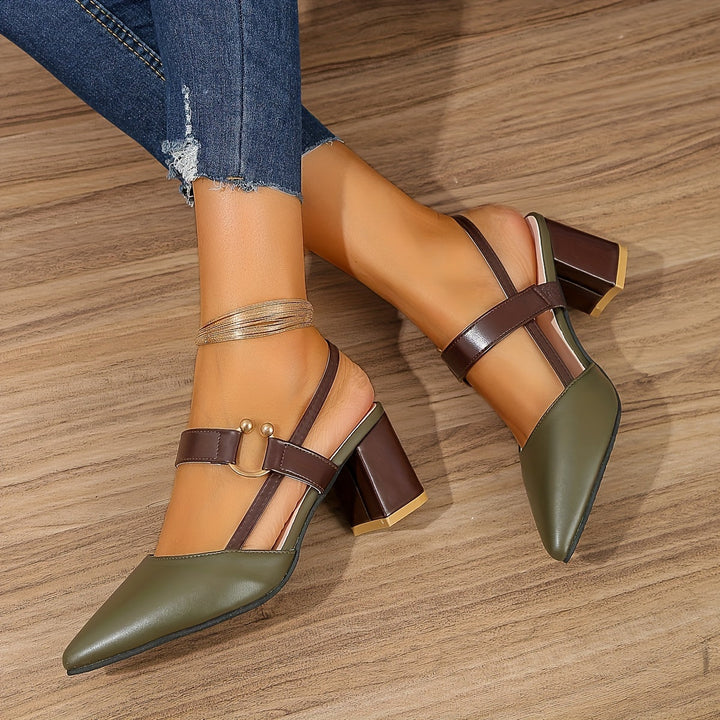Emma | Damen High Heels – 10 cm, Leder & Elegant