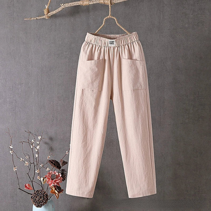 Eva | Damen Hose mit Elastischem Bund und Relaxed Fit