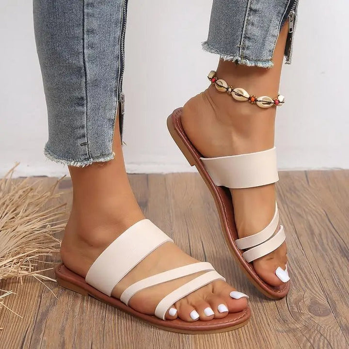 Damen - Bequeme Sandalen - Atmungsaktives Material - Ideal für Alltag und Freizeit